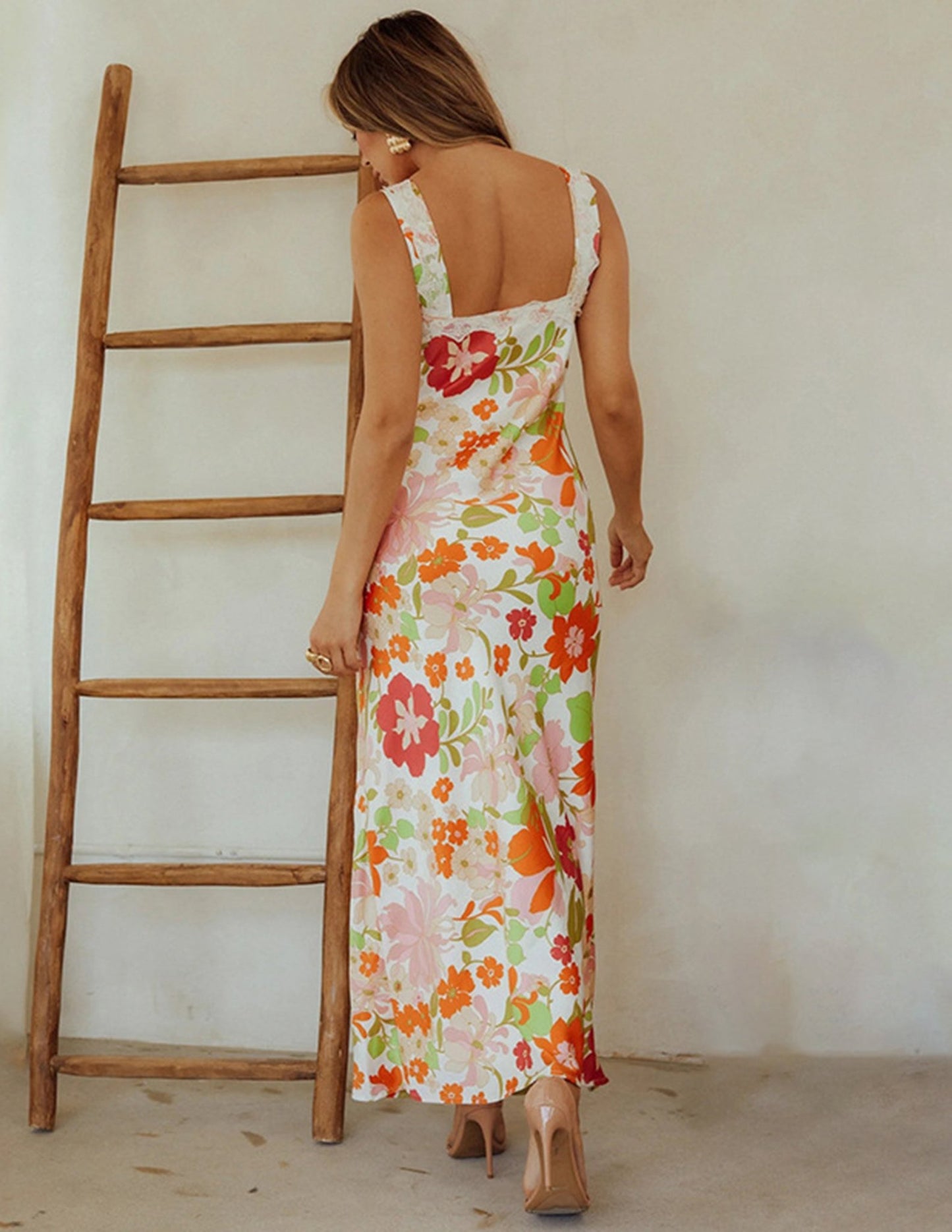 Boudoir Botanica Satin Maxi Dress - TheBohoBloom