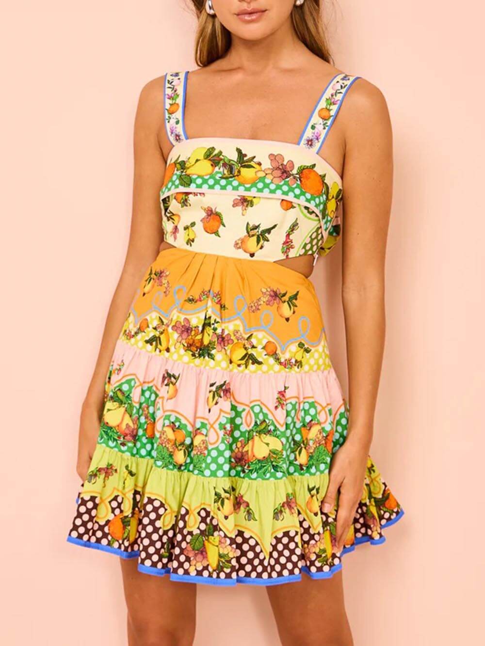 Tutti Frutti Garden Party Mini Dress - TheBohoBloom
