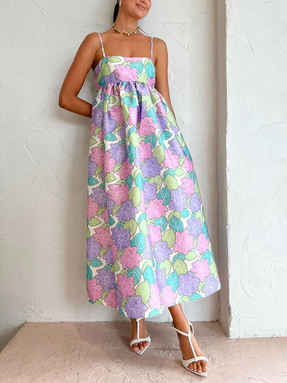 Candy Garden Printed Dress - TheBohoBloom