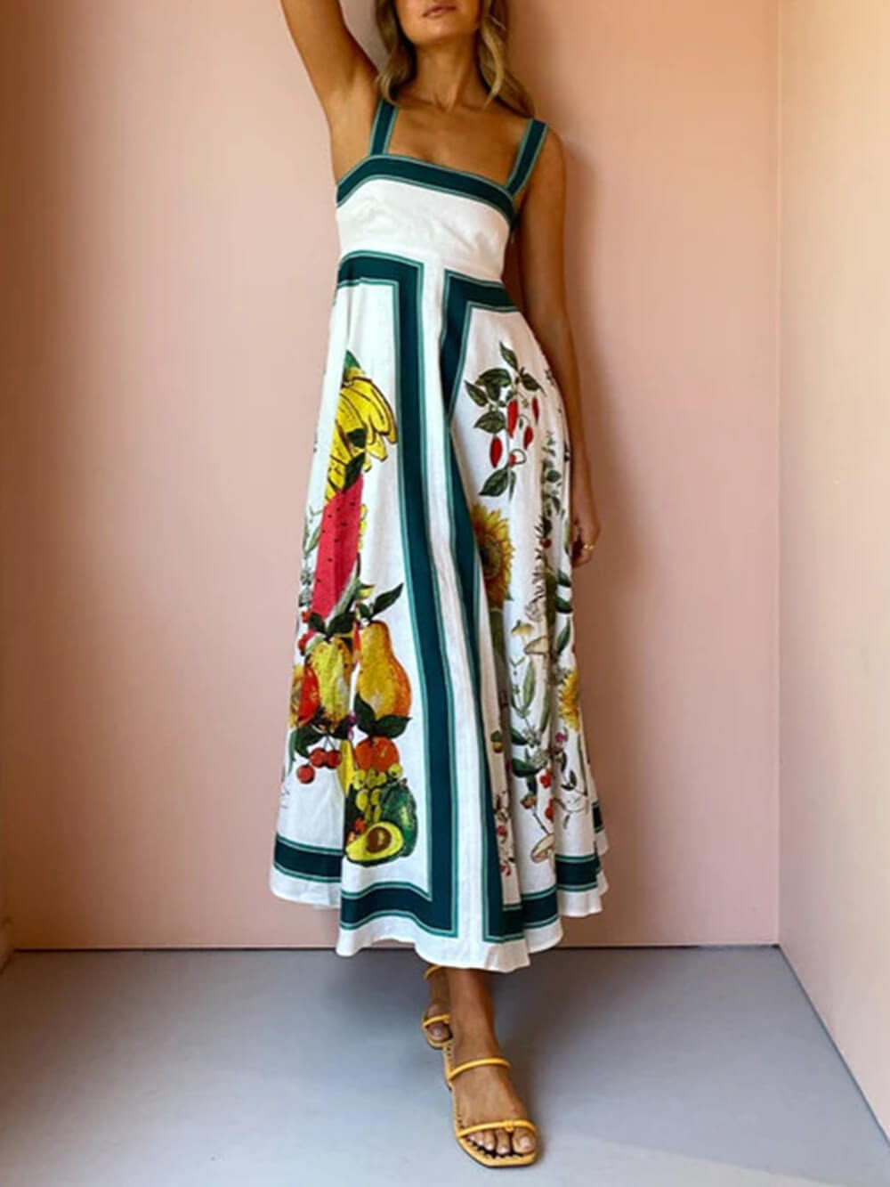 Carefree Chic Printed Maxi Dress - TheBohoBloom