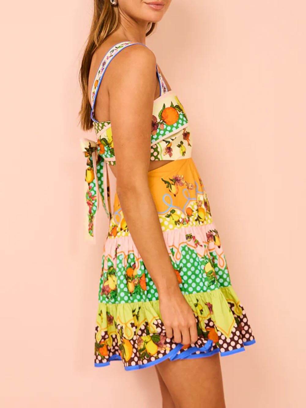 Tutti Frutti Garden Party Mini Dress - TheBohoBloom