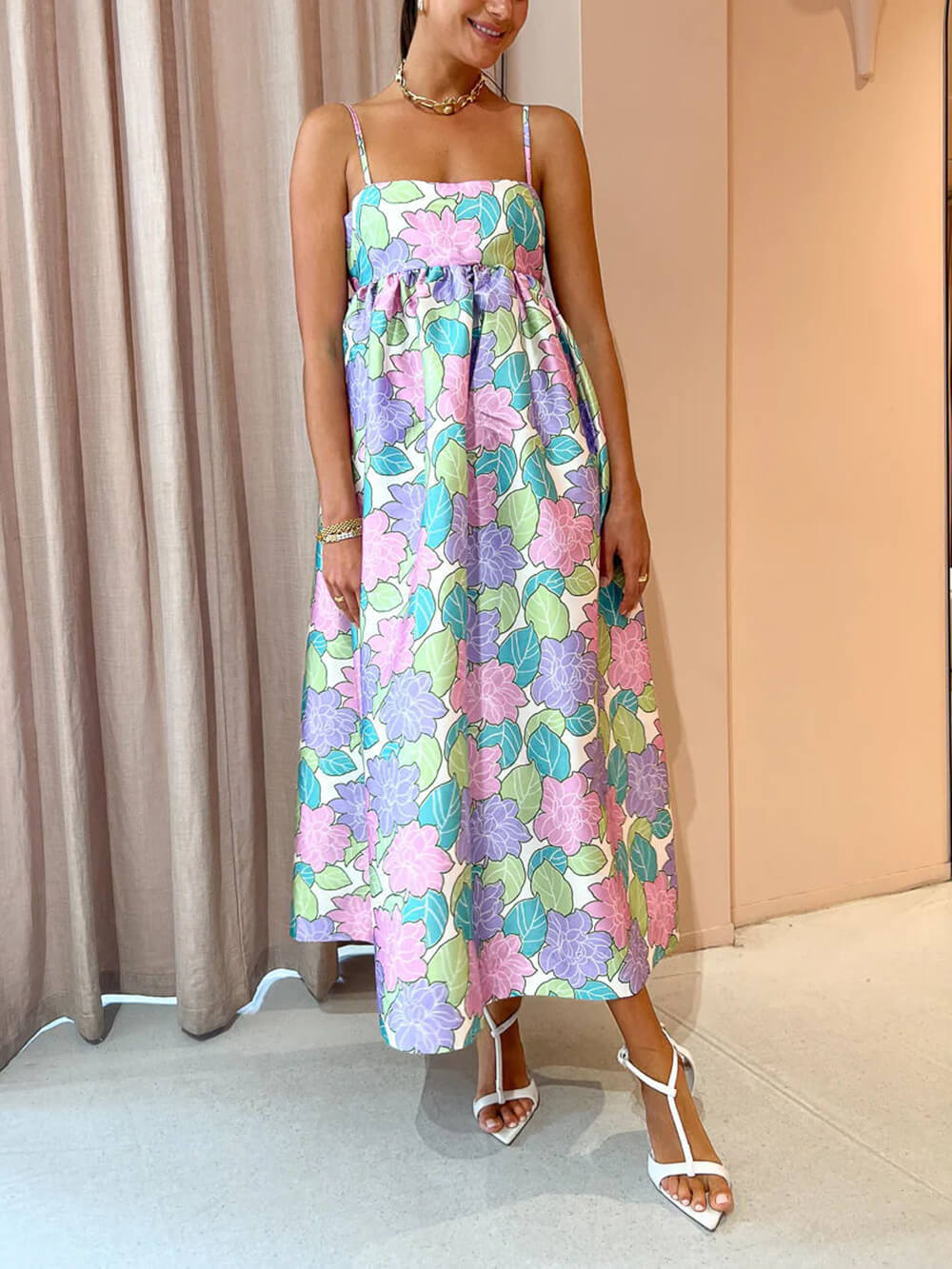Candy Garden Printed Dress - TheBohoBloom