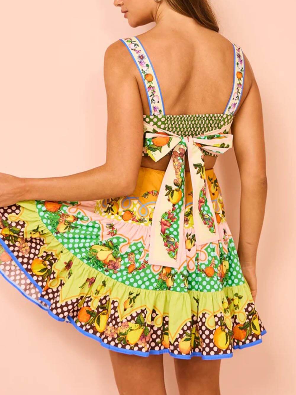 Tutti Frutti Garden Party Mini Dress - TheBohoBloom