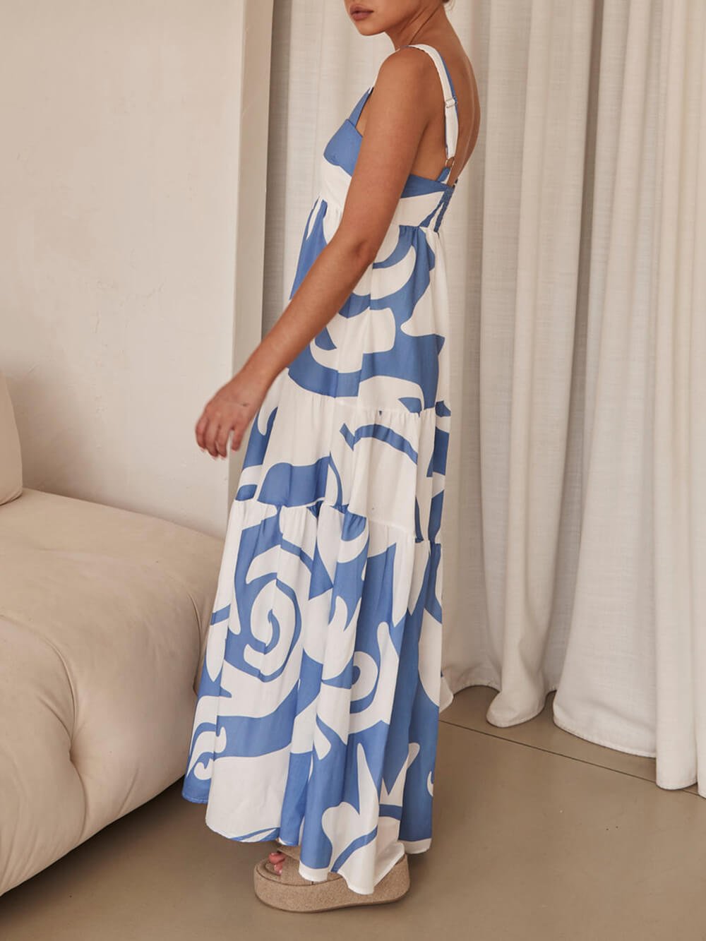 Boho Bliss Geometric Maxi Dress - TheBohoBloom