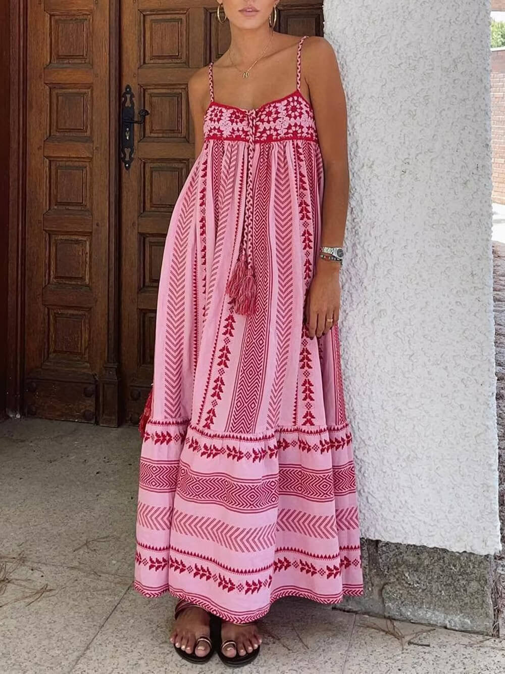 Soft Knit Crochet Boho Maxi Dress - TheBohoBloom