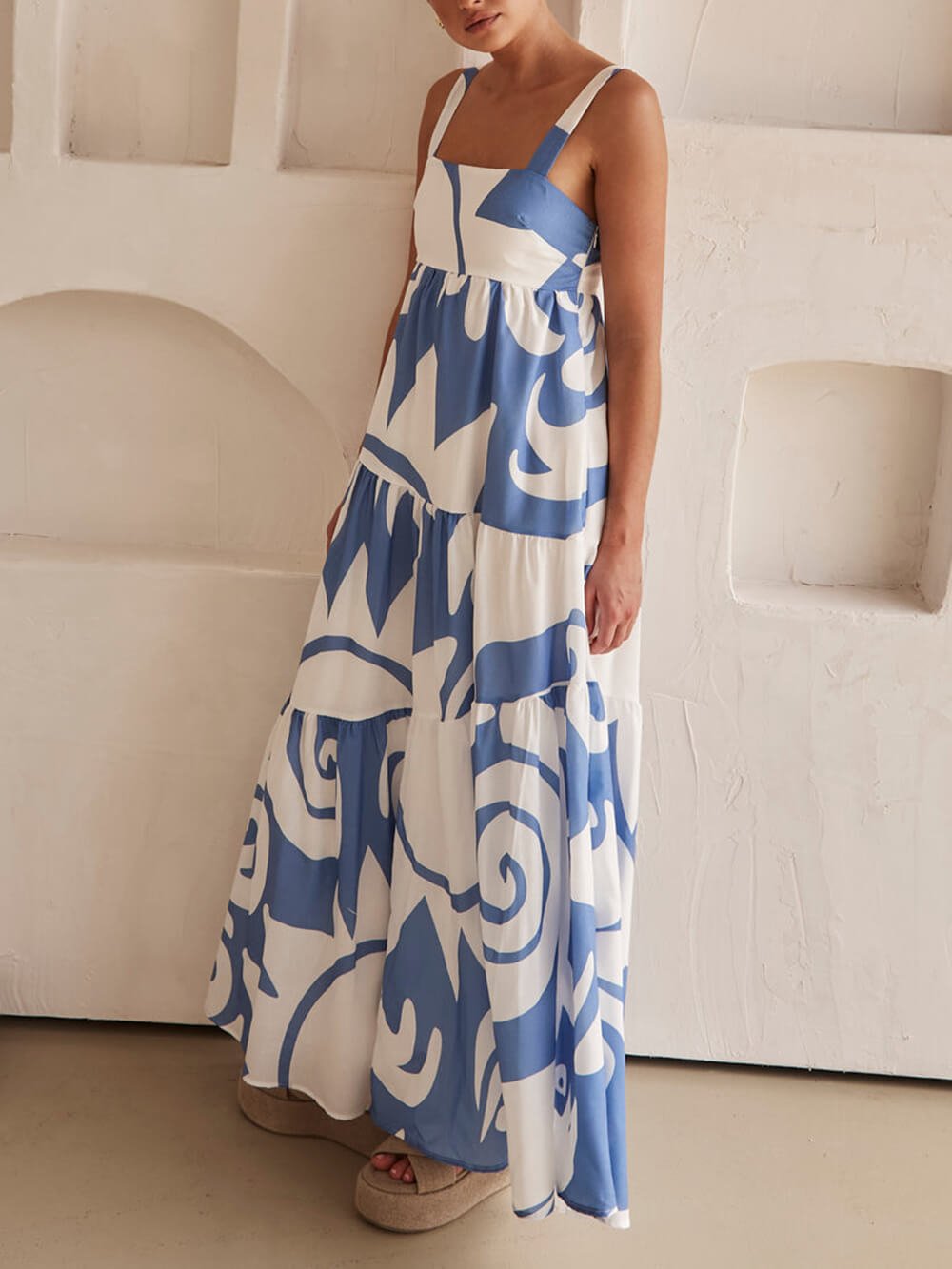 Boho Bliss Geometric Maxi Dress - TheBohoBloom