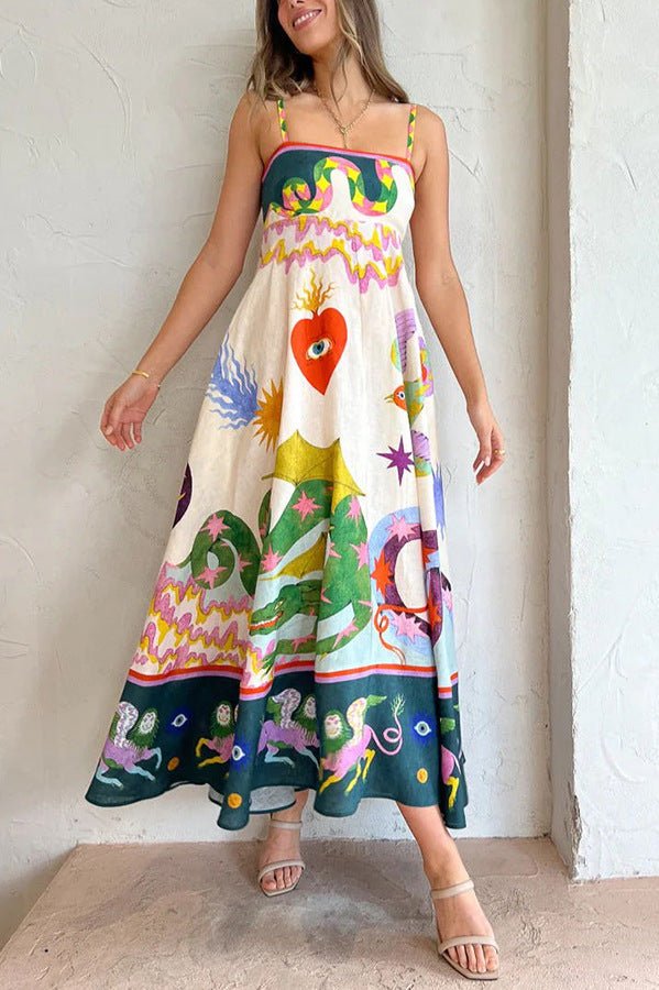 Laid - Back Luxe Smocked Midi Dress - TheBohoBloom