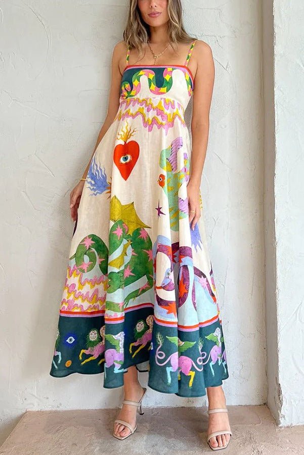 Laid - Back Luxe Smocked Midi Dress - TheBohoBloom