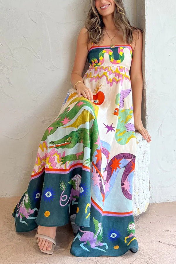 Laid - Back Luxe Smocked Midi Dress - TheBohoBloom