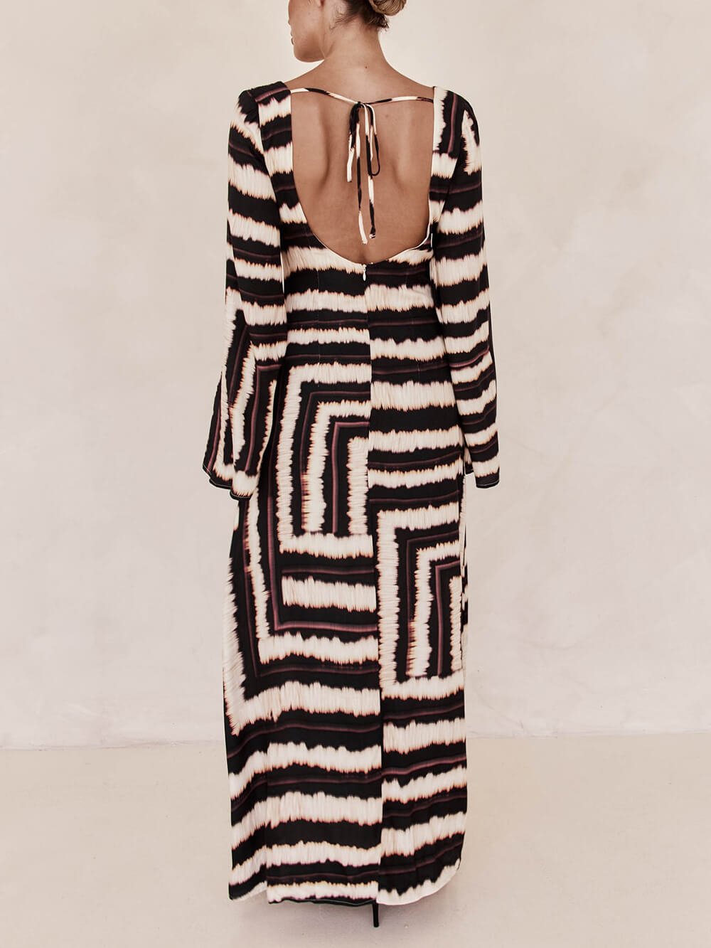 V - Tie Bohemian Ring Maxi Dress - TheBohoBloom