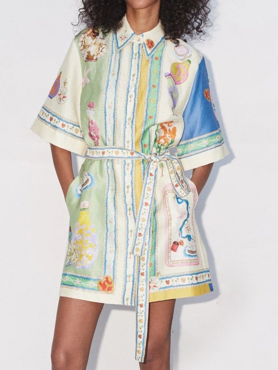 Masterpiece in Motion Mini Dress - TheBohoBloom