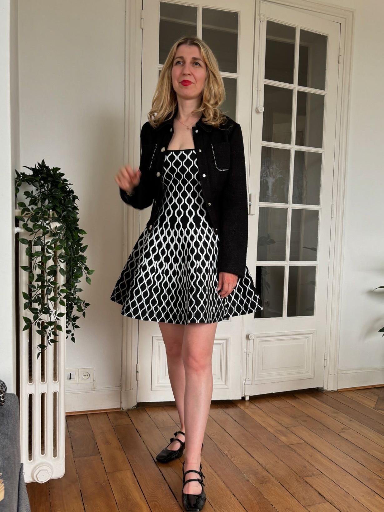 Sleek Motion Wave Mini Dress - TheBohoBloom