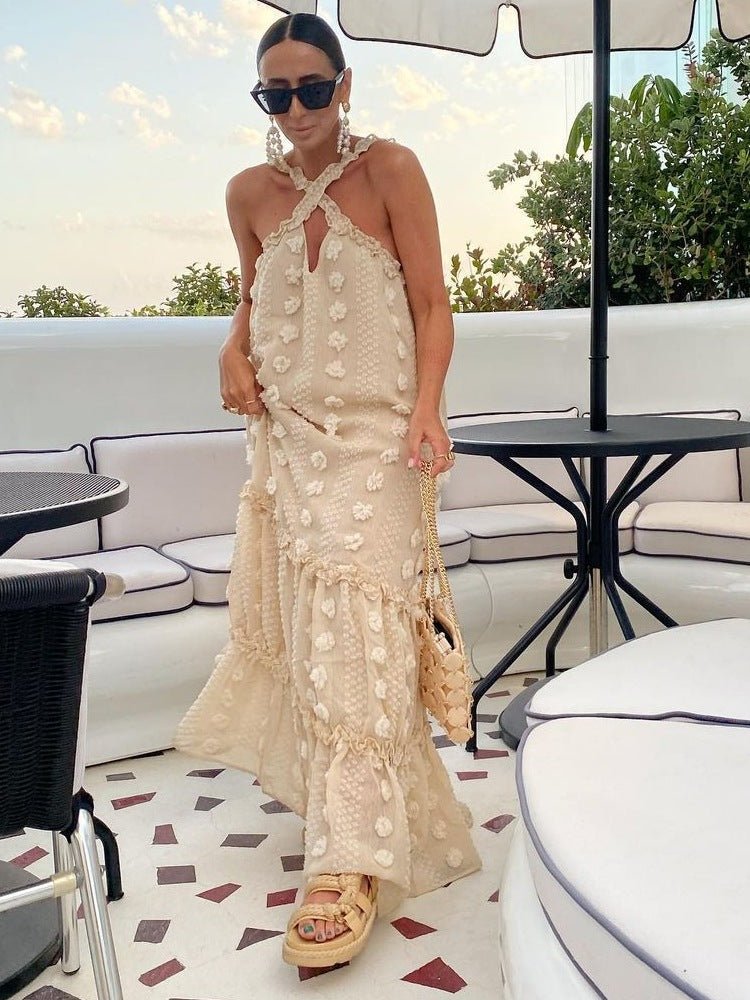 Cloud Nine Ruffle Maxi Dress - TheBohoBloom