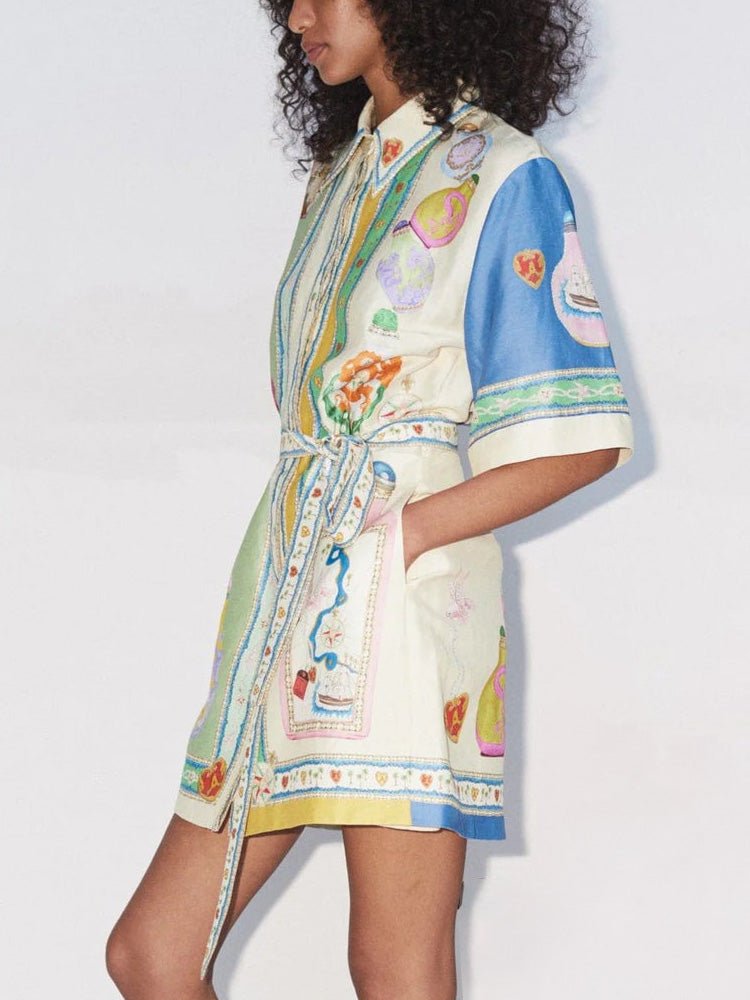 Masterpiece in Motion Mini Dress - TheBohoBloom