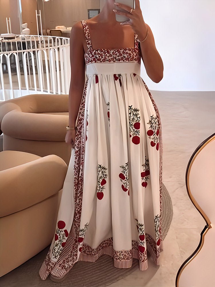 Petals Paneled Maxi Dress - TheBohoBloom