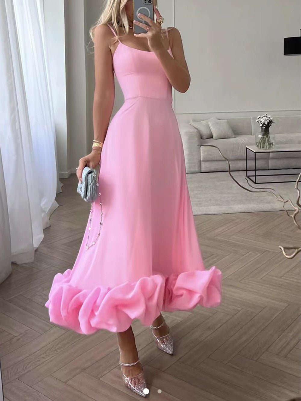 Dream Date Flounce Maxi Dress - TheBohoBloom