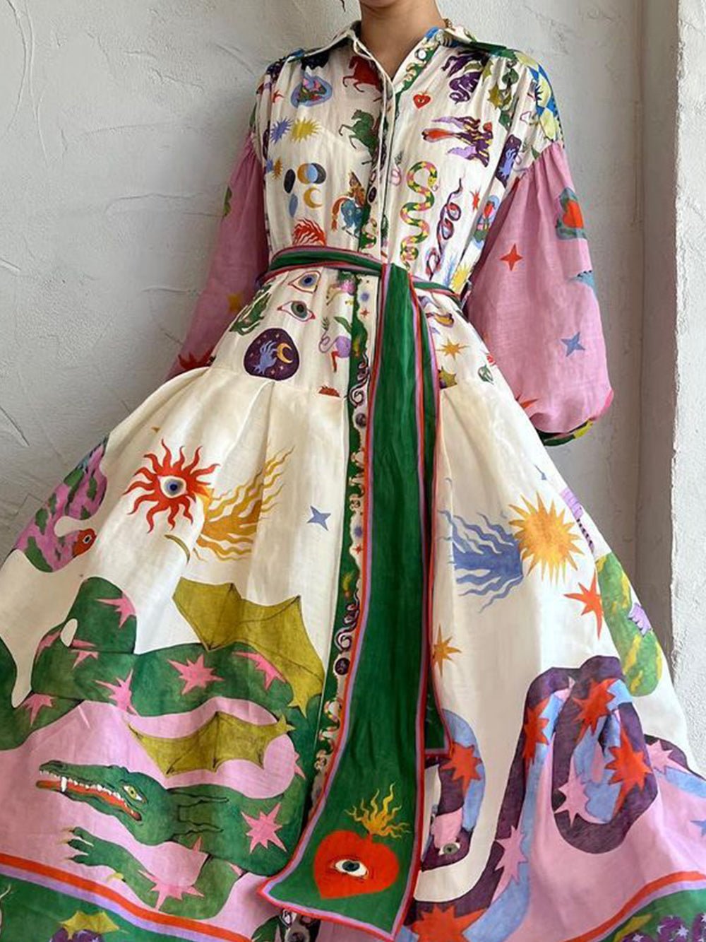 Ease Pleated Maxi Dress - TheBohoBloom