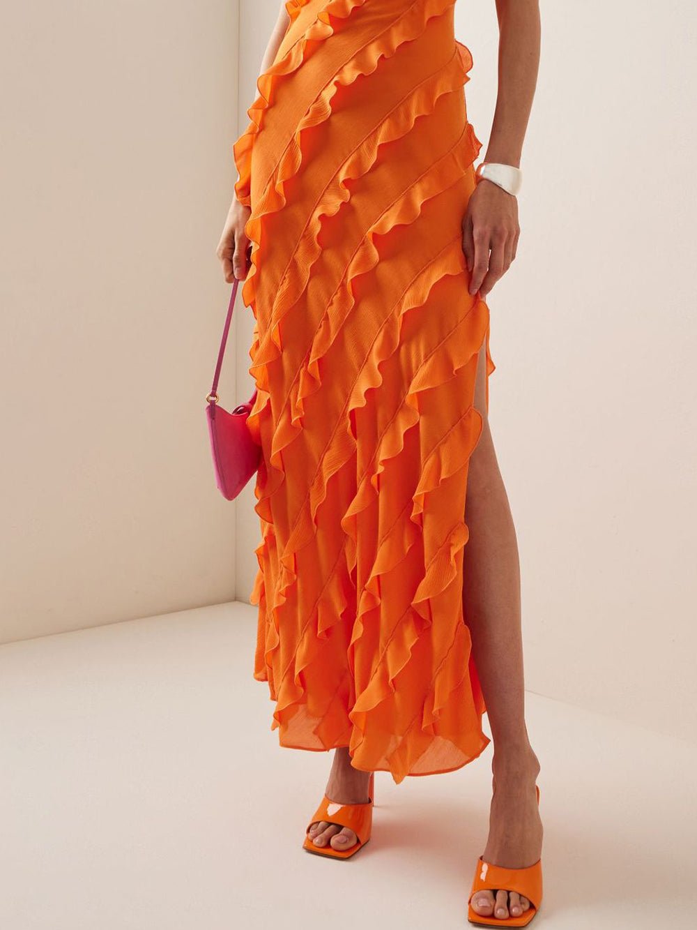 Spiced Flame Layered Maxi Dress - TheBohoBloom