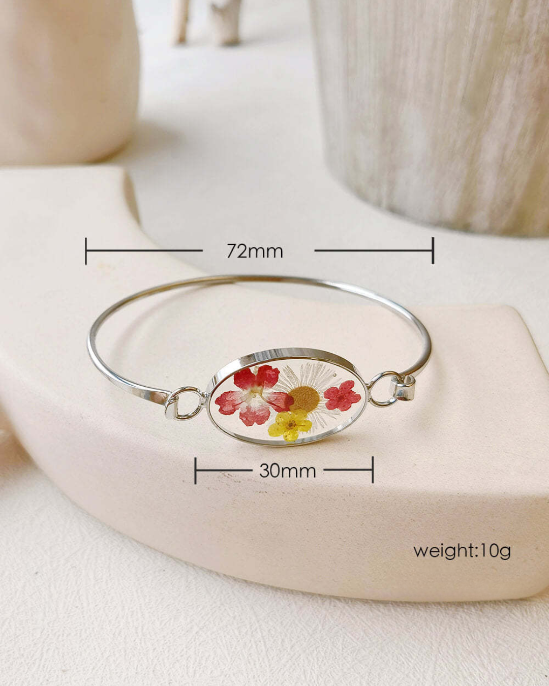 Morning Bloom Botanical Cuff Bracelet