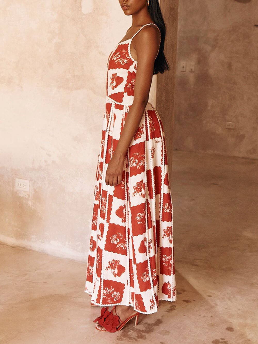 Alhambra Blossom Printed Maxi Dress - TheBohoBloom
