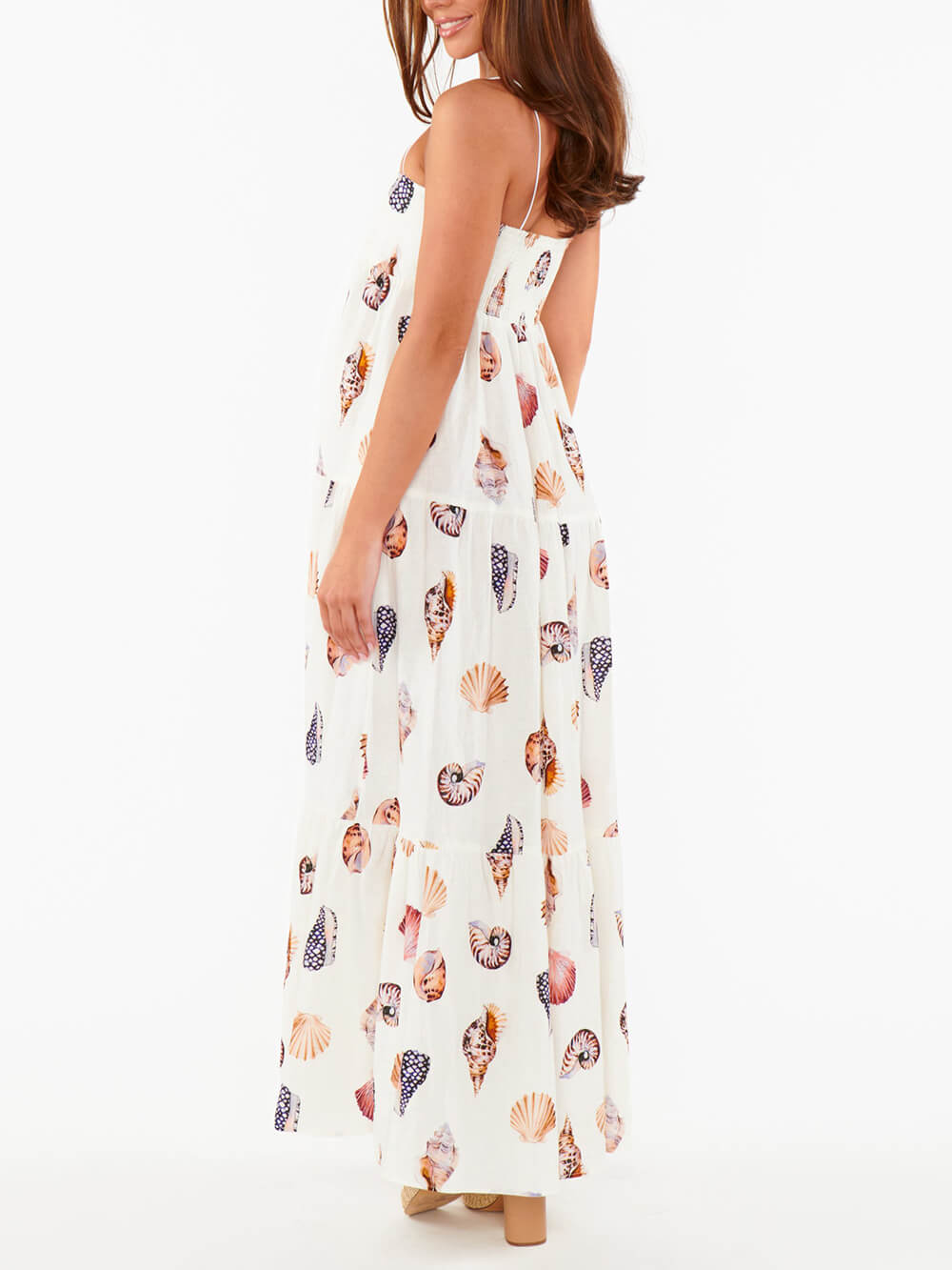Seashell Serenity Pleated Maxi Dress - TheBohoBloom