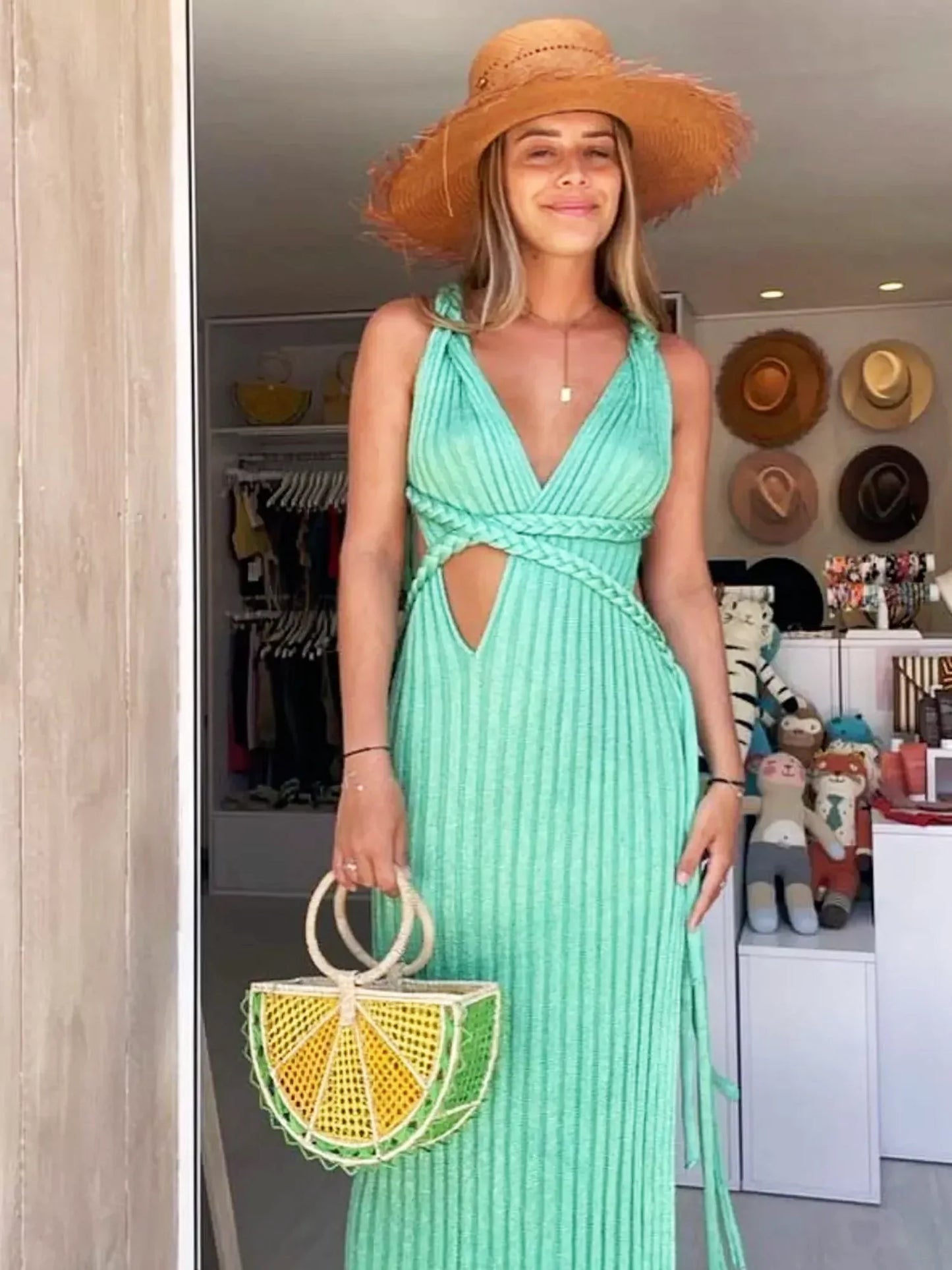 Understated Glamour Knit Maxi Dress - TheBohoBloom