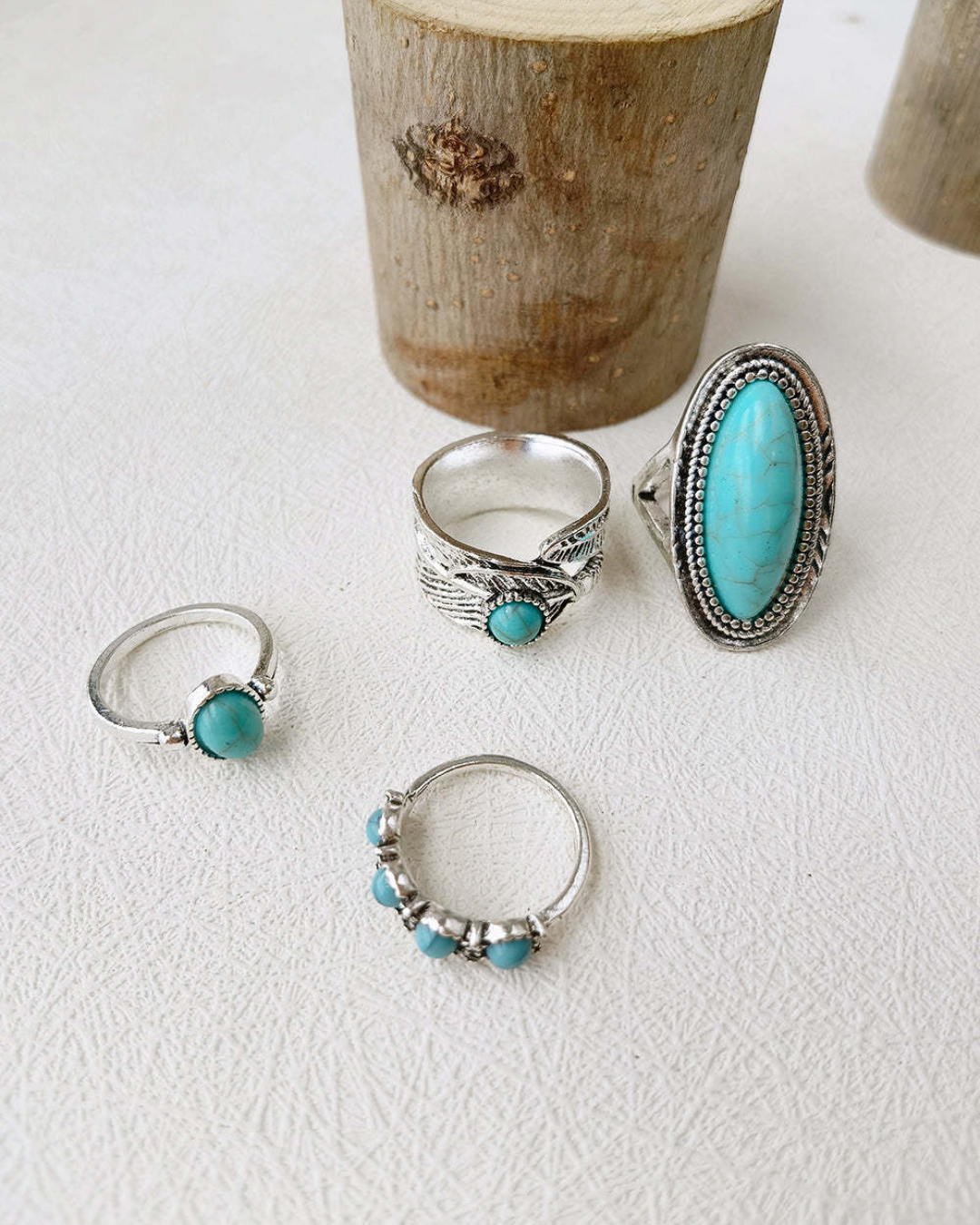 Wild Bloom Opal & Turquoise Set Ring