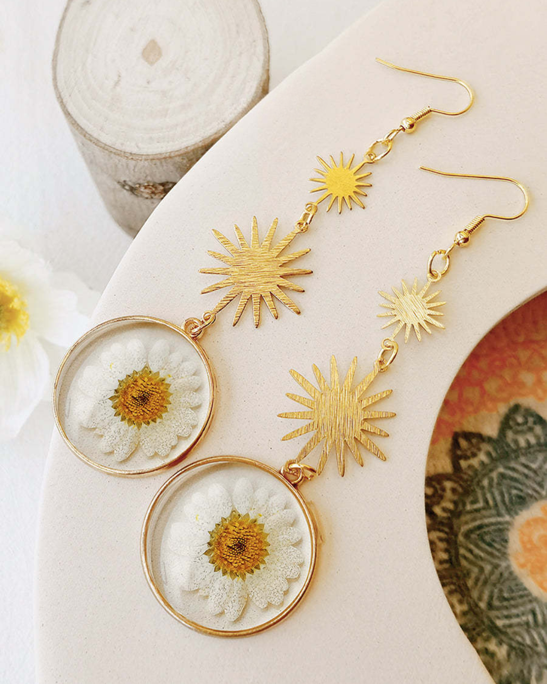 Petal & Ray Nature Drop Earrings