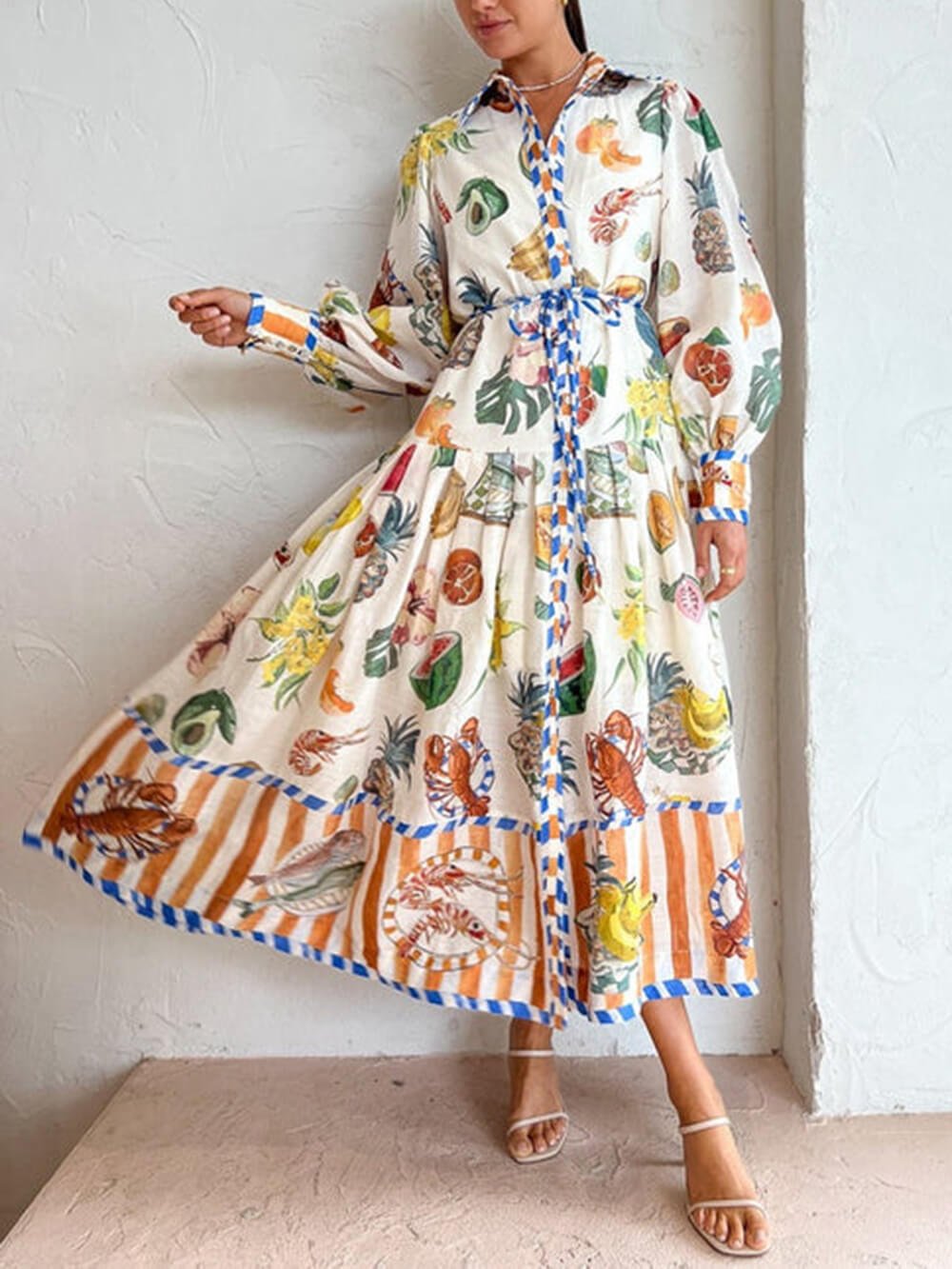 VersaStyle Multi - Print Maxi Dress - TheBohoBloom