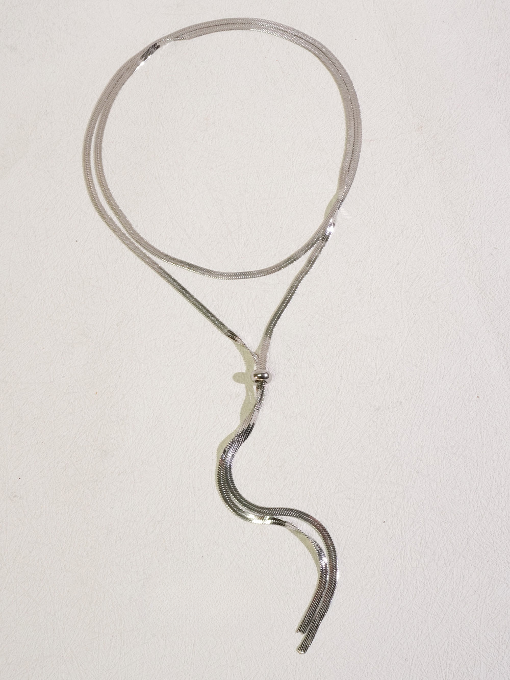 Silver Whisper Snakebone Necklace