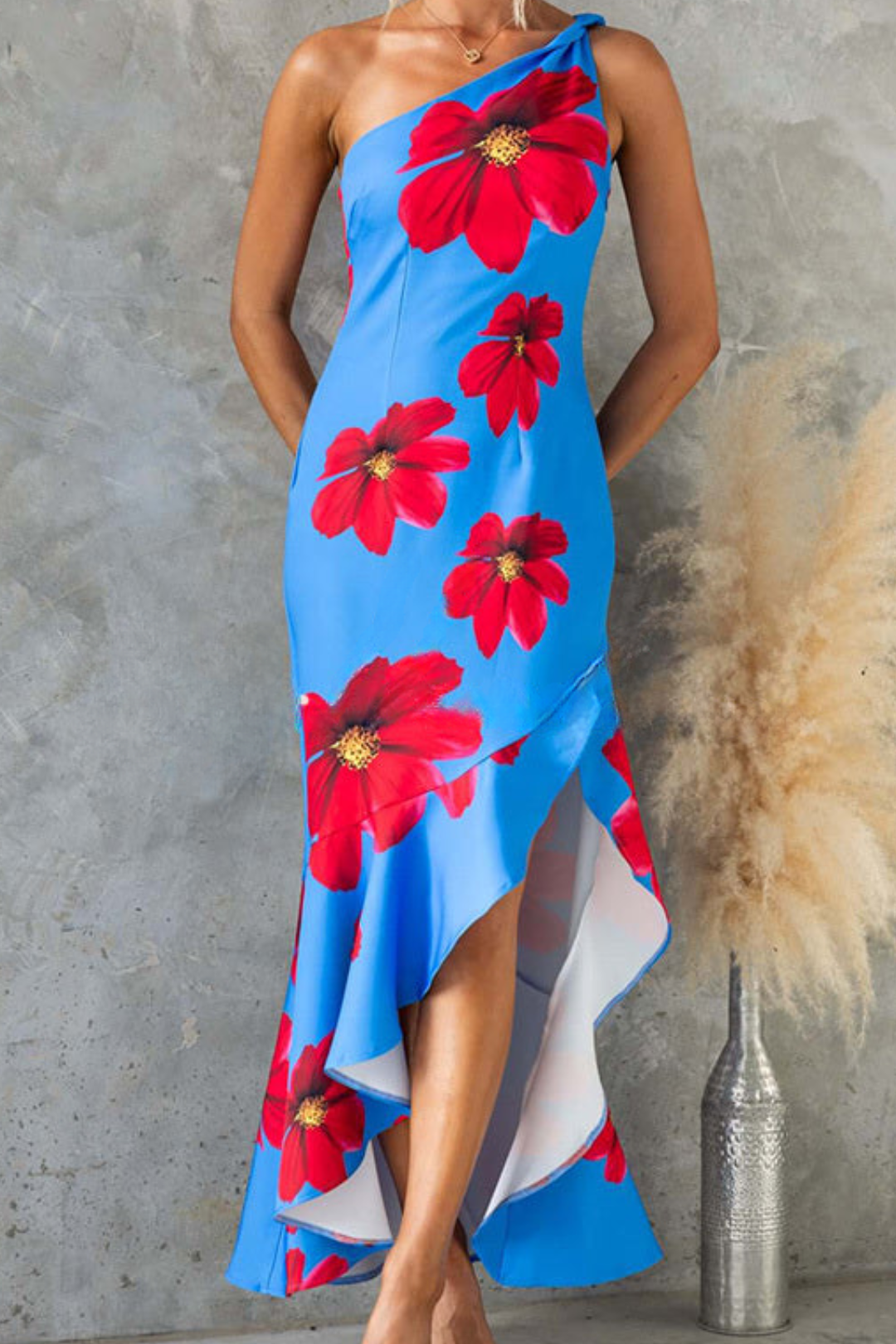 Elysian Bloom Curve Maxi Dress