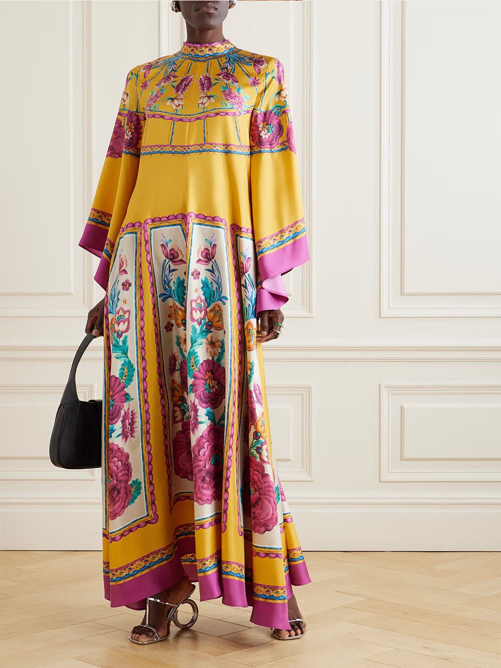 Draped Chic Sleeve Maxi Dress - TheBohoBloom