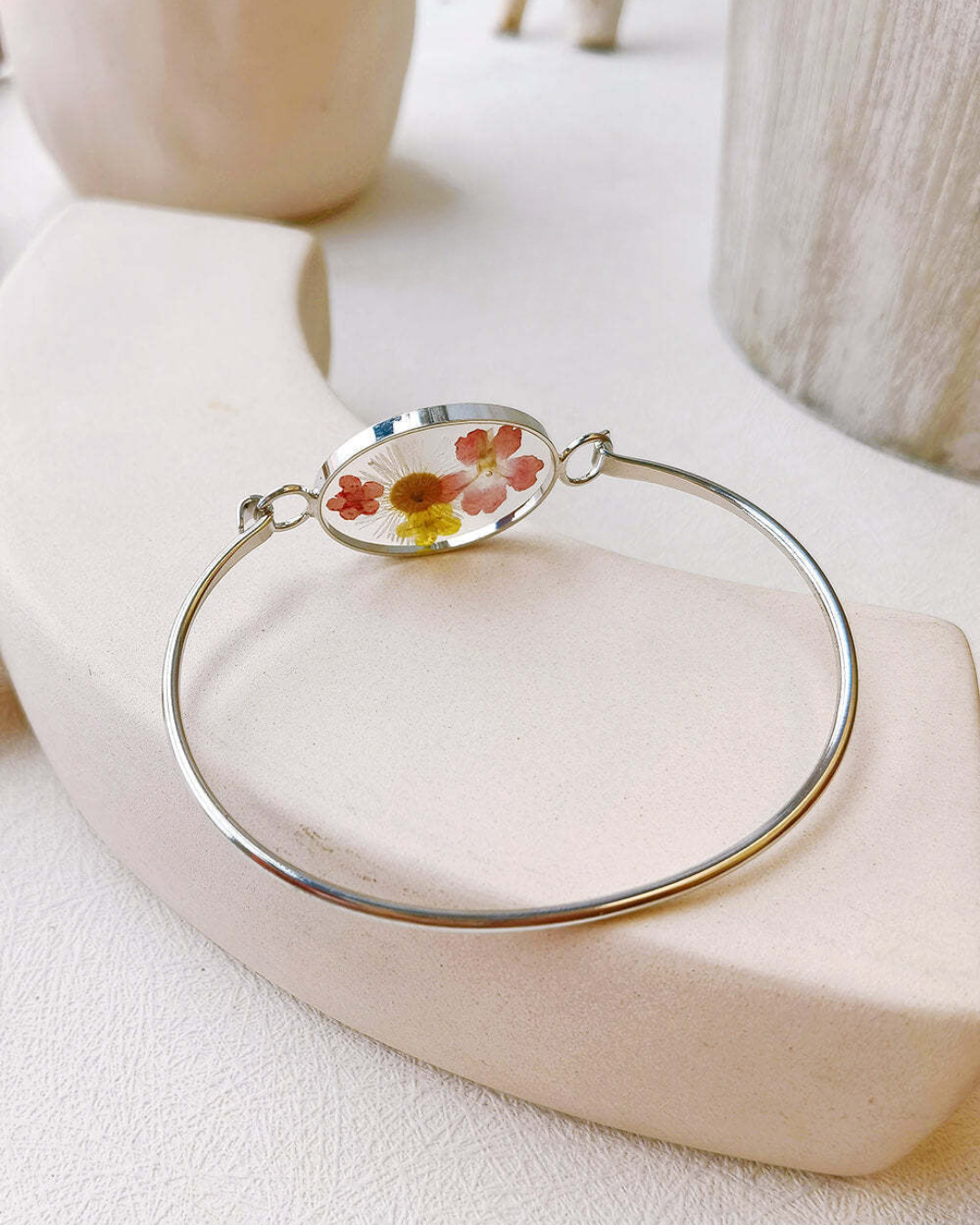 Morning Bloom Botanical Cuff Bracelet