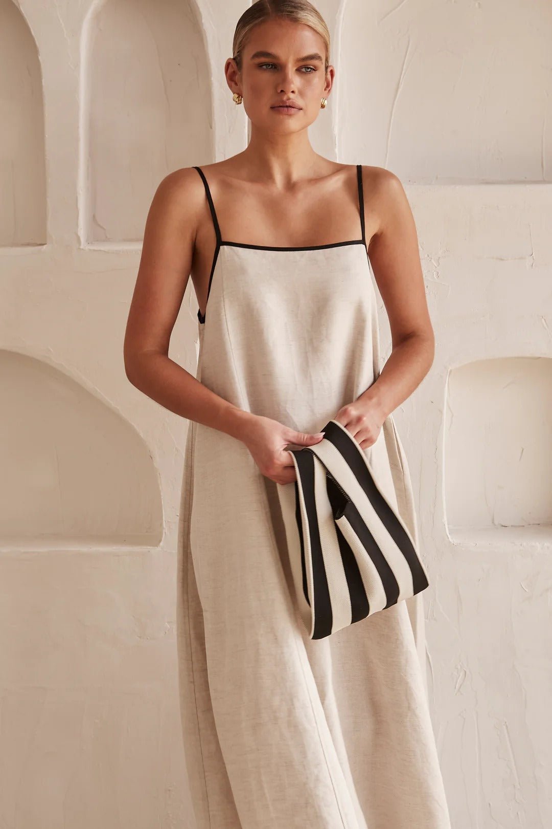Tranquil Linen Maxi Dress - TheBohoBloom