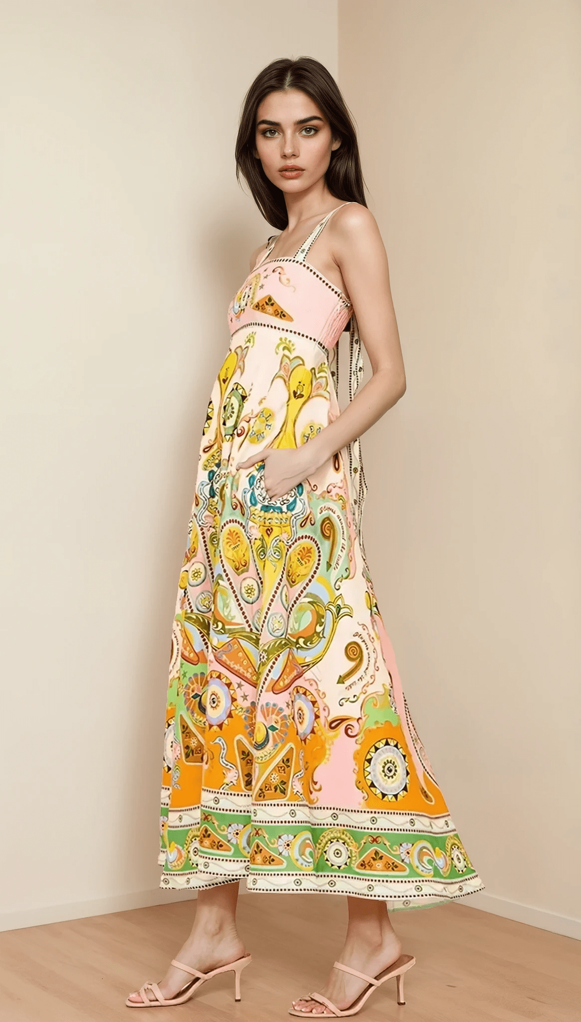 Royal Tapestry Maxi Dress - TheBohoBloom