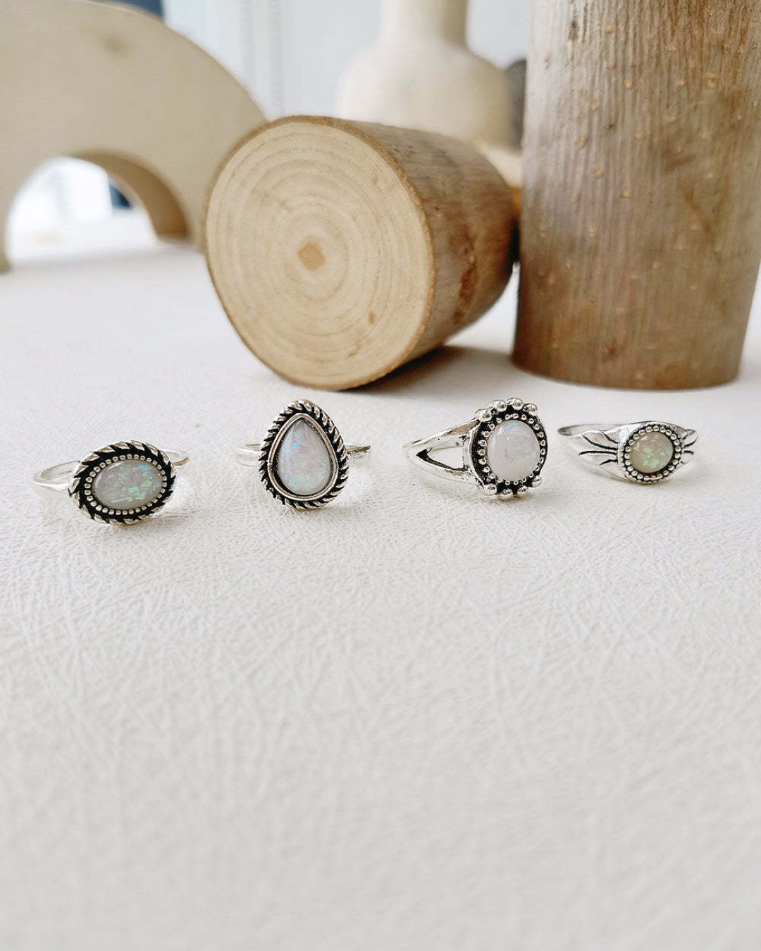 Wild Bloom Opal & Turquoise Set Ring