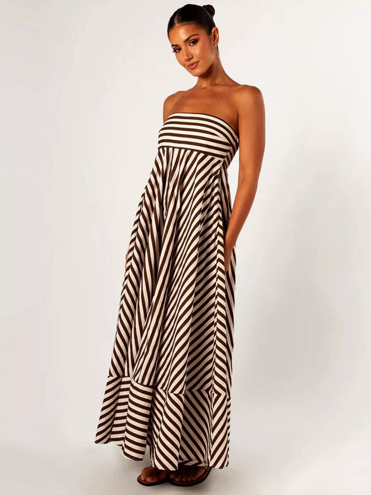 Midnight Ruched Maxi Dress - TheBohoBloom