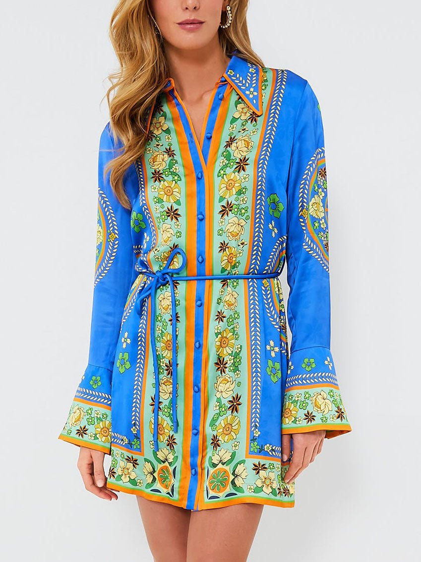 Medallion Majesty Mini Dress - TheBohoBloom