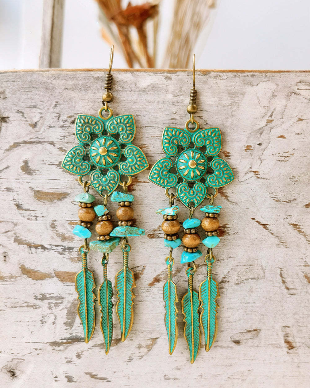 Pendientes de plumas Spirit Dancer