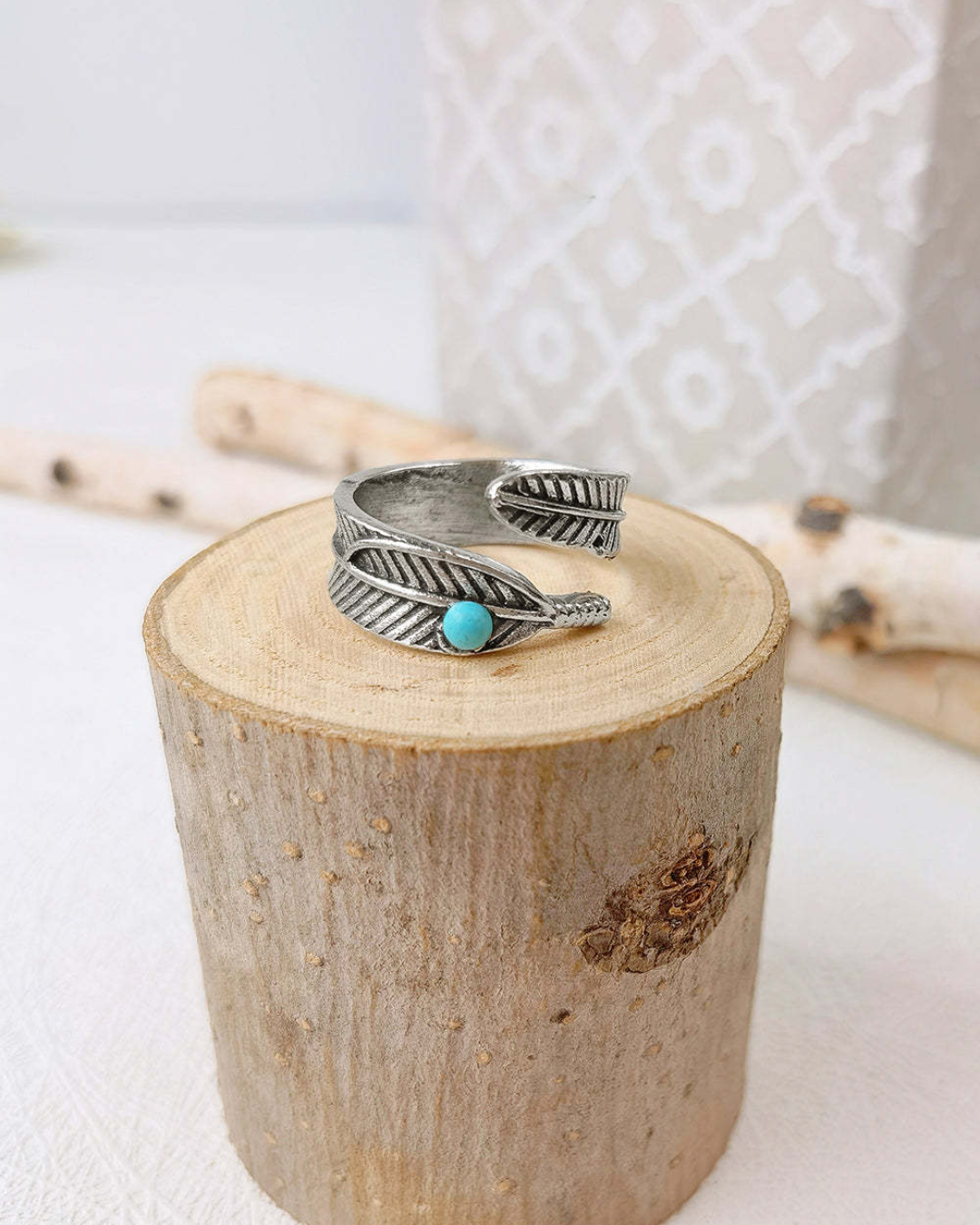 Skytrail Feathered Ring