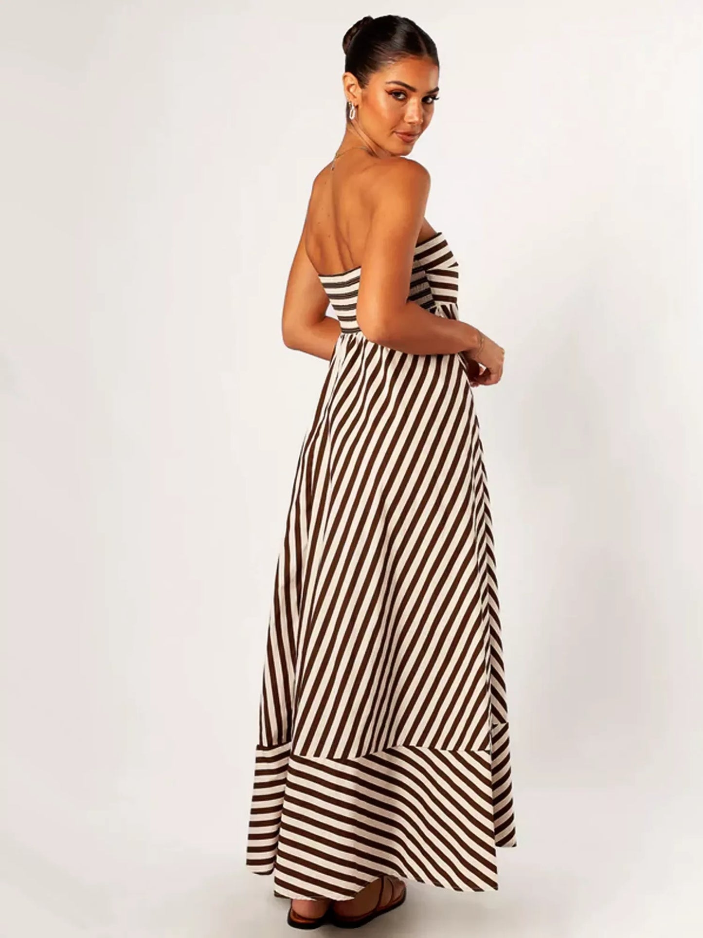Midnight Ruched Maxi Dress - TheBohoBloom