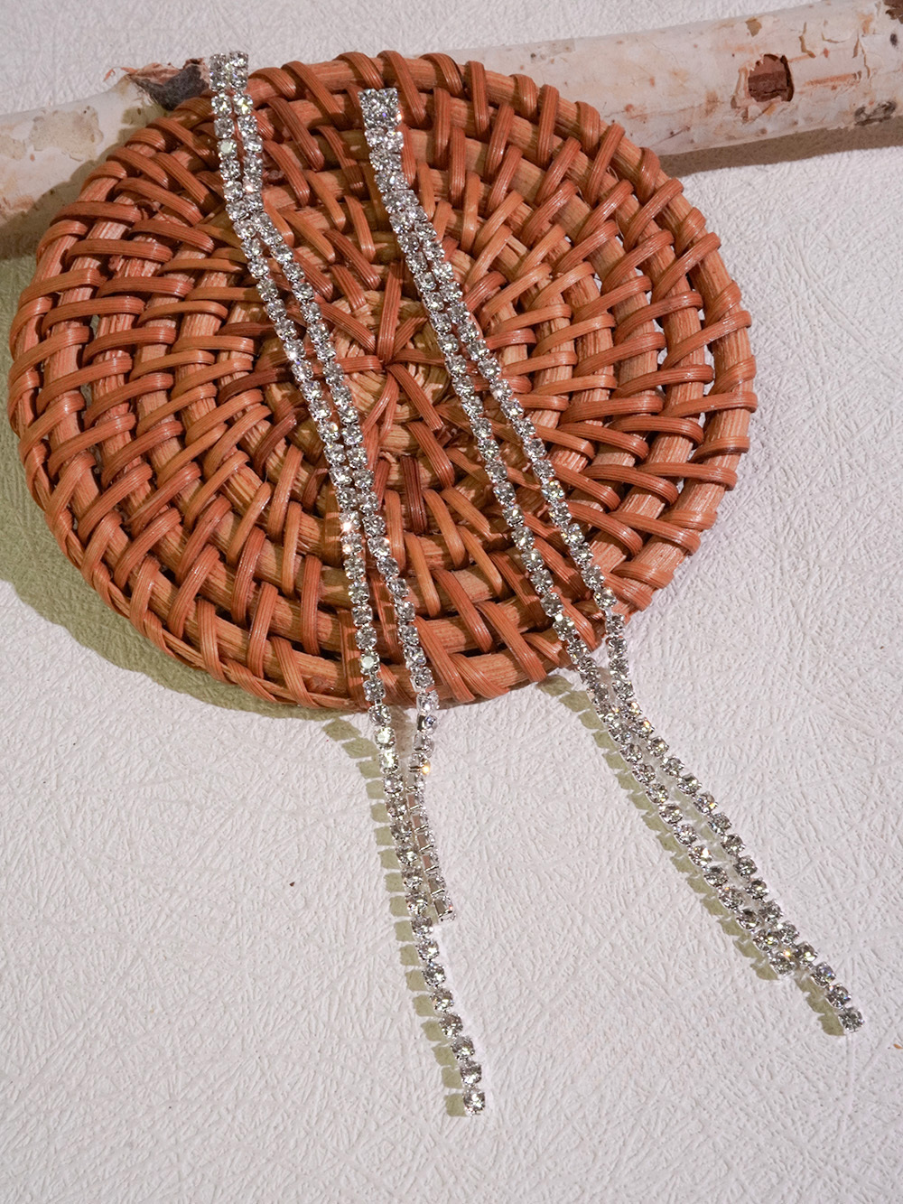 Diamond Dust Drape Earrings