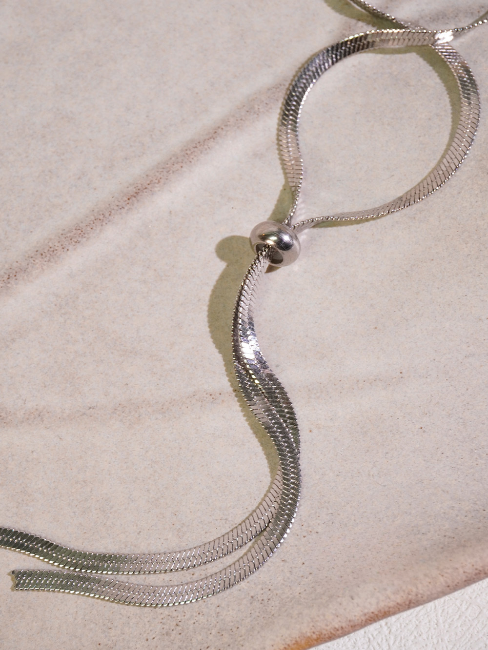Silver Whisper Snakebone Necklace