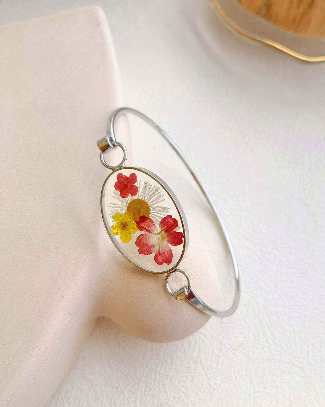 Morning Bloom Botanical Cuff Bracelet