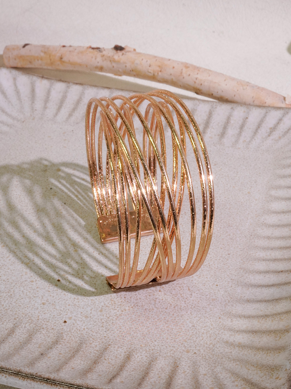Satin Wire Twist Bracelet