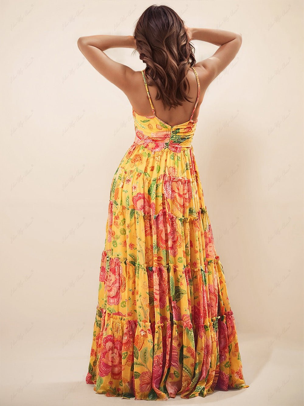Petals Open - Back Maxi Dress - TheBohoBloom