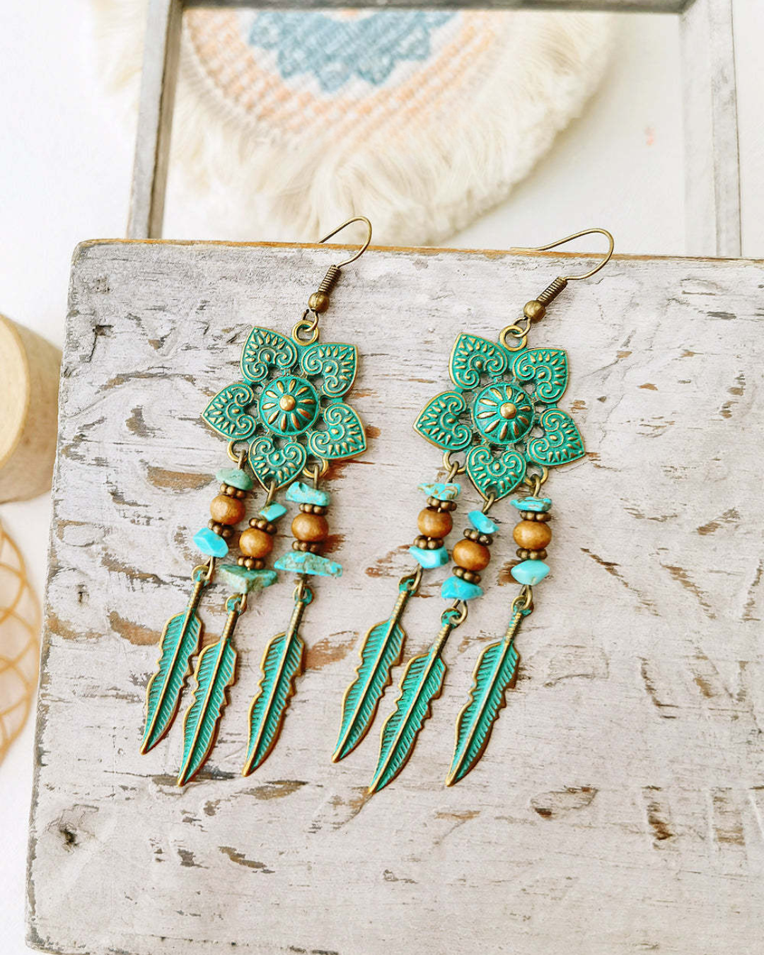 Spirit Dancer Feather Earrings