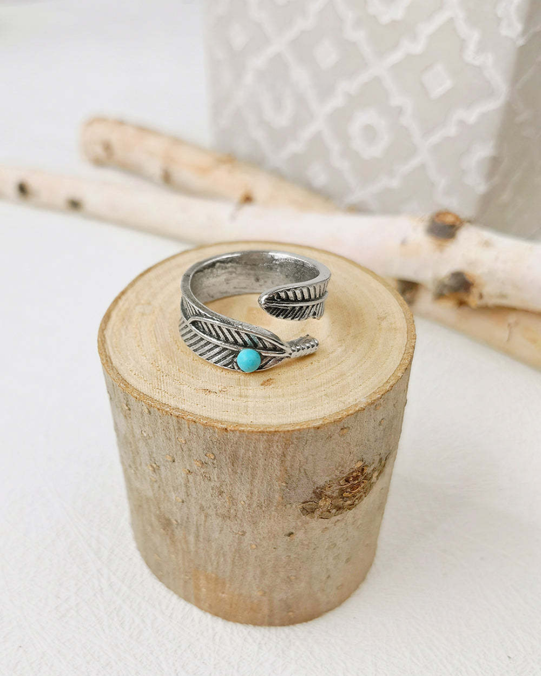 Skytrail Feathered Ring