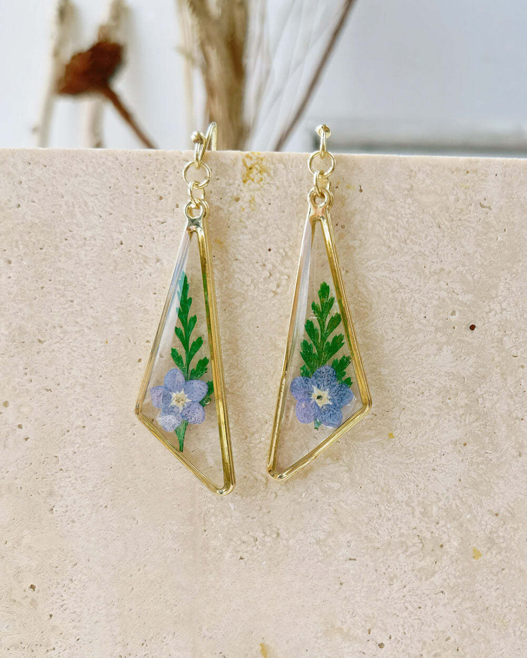 FloraTrace Geometric Earrings