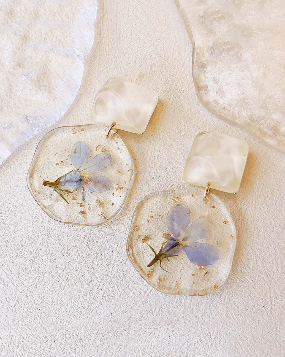Dewkissed Blossom Stud Earrings